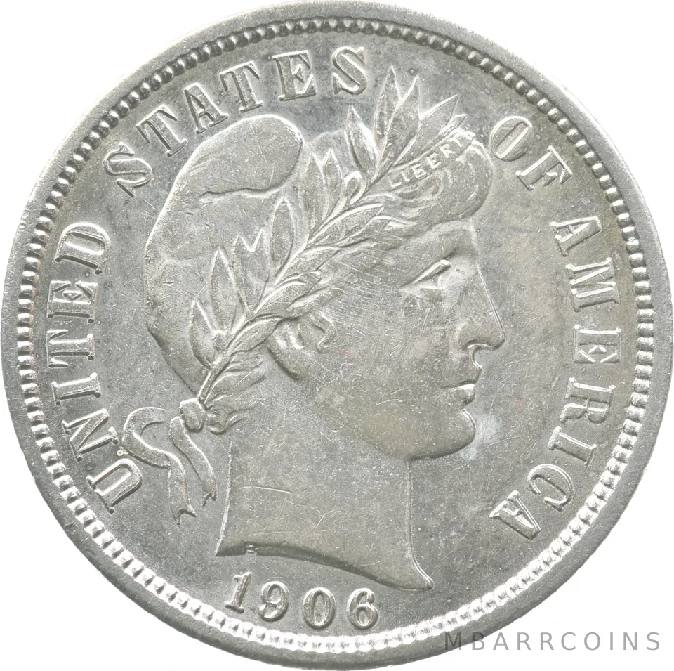 1906-S Barber Dime a9010