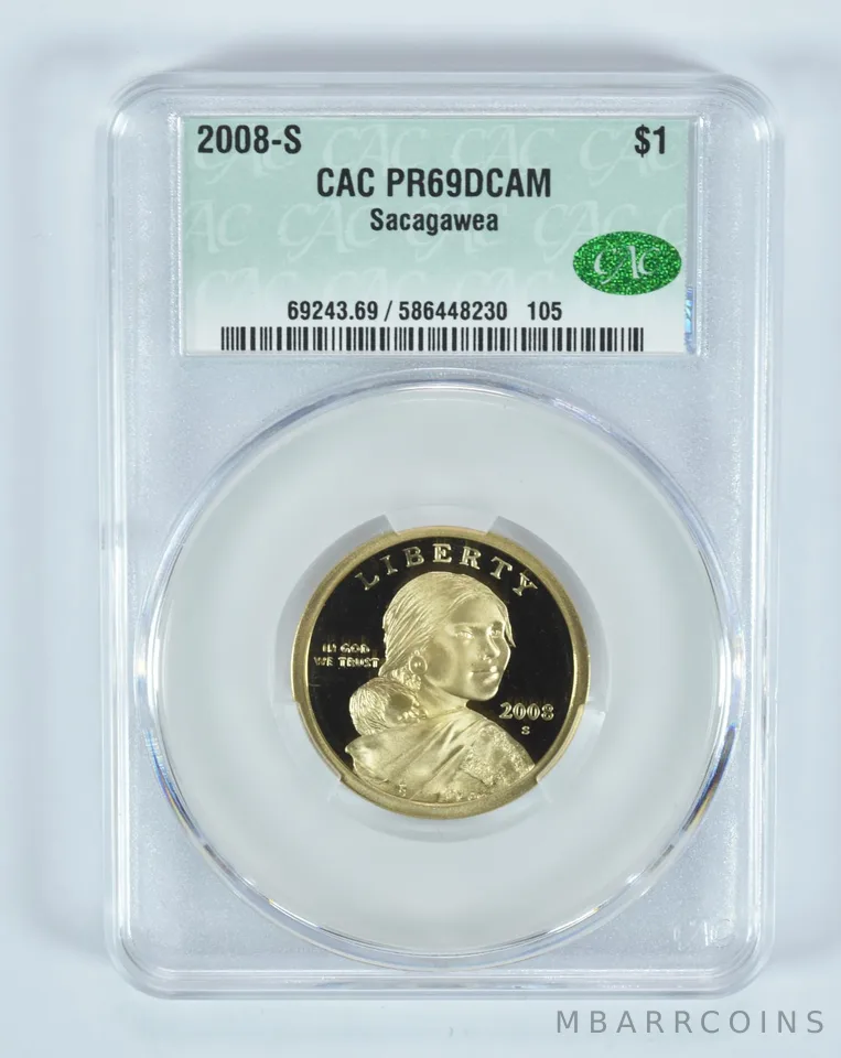2008-S Sacagawea $1 PR69 DCAM CAC CACg