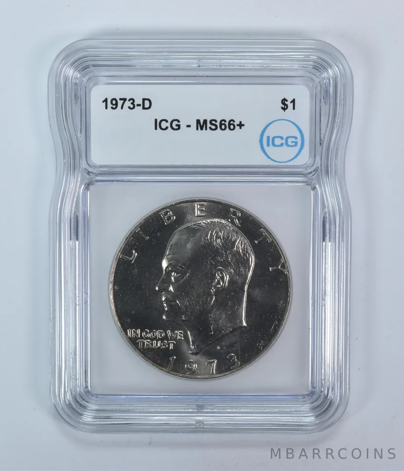 1973-D Eisenhower $1 MS66+ ICG