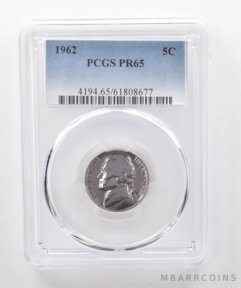 1962 Jefferson Nickel PR65 PCGS Beautiful Tone *1881