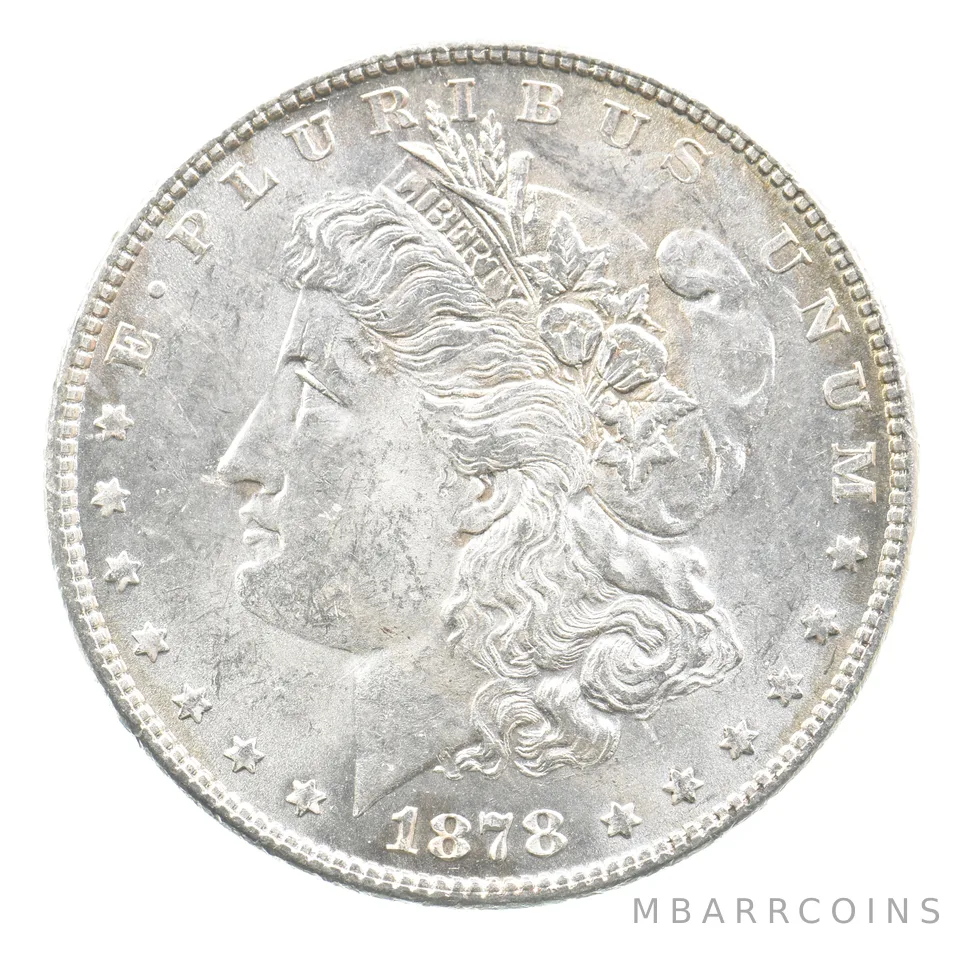 1878 7TF Morgan Silver Dollar Reverse Of 78 a1839