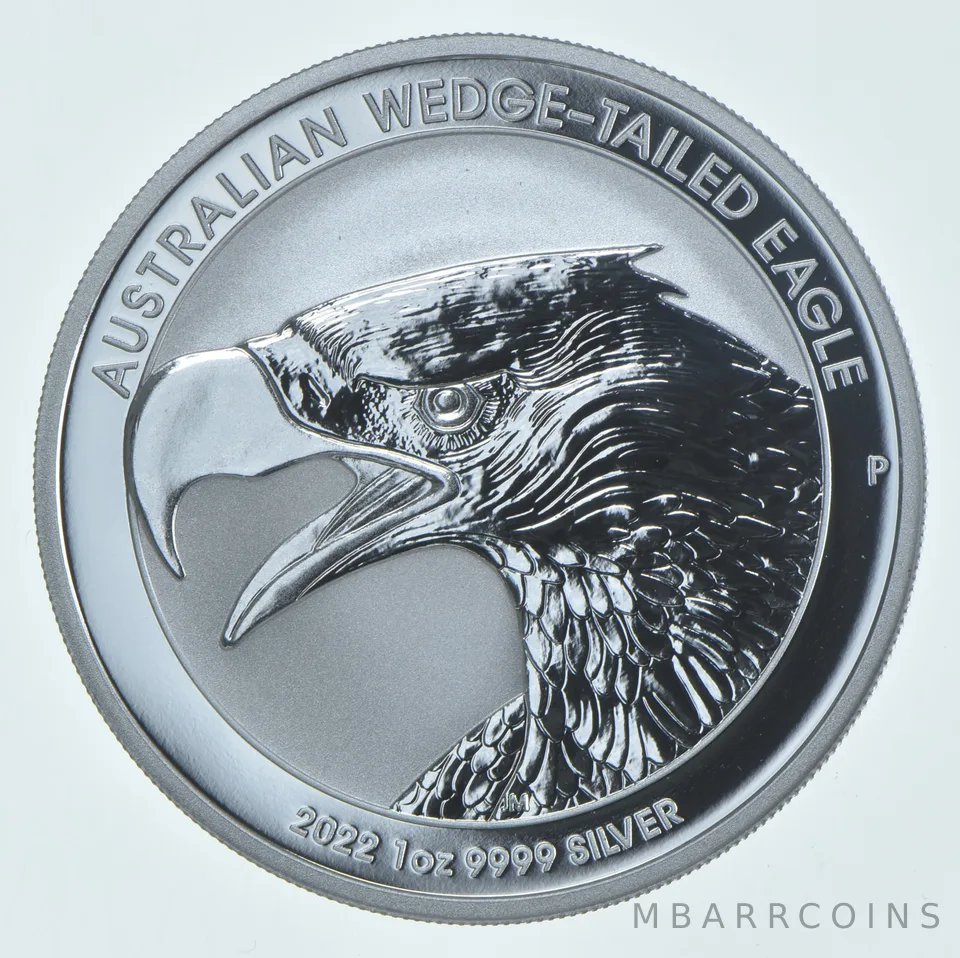2022 P Australia 1 Dollar Silver Wedge-Tailed Eagle 1 Oz .9999 Silver