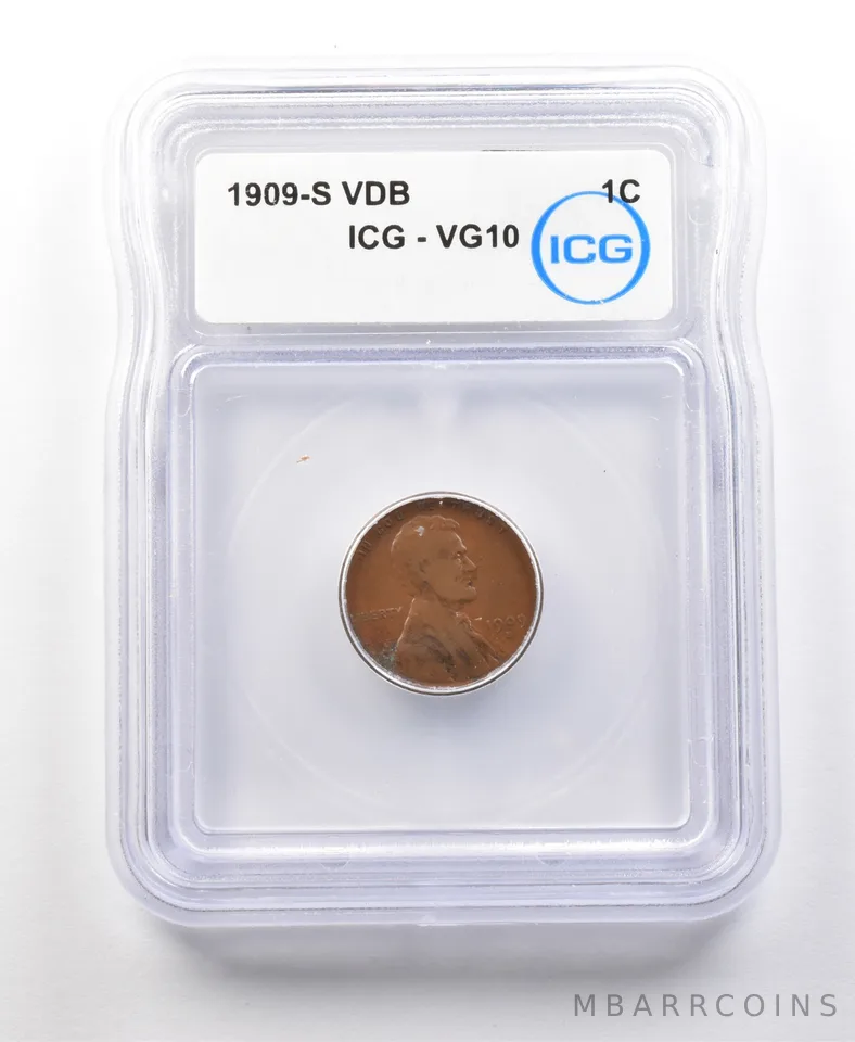 1909-S VDB Lincoln Wheat Cent VG10 ICG *1085