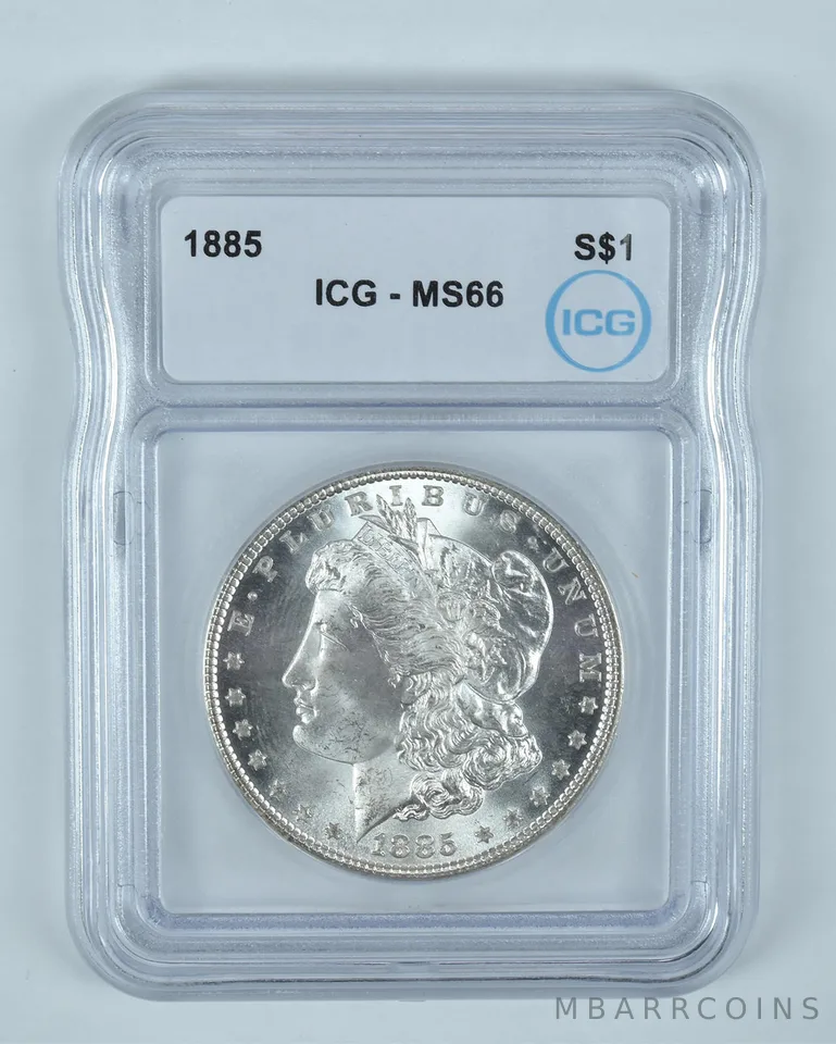 1885 Morgan Silver Dollar MS66 ICG
