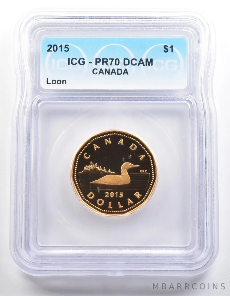 2015 Canada 1 Dollar Loon PR70 DCAM ICG *4024