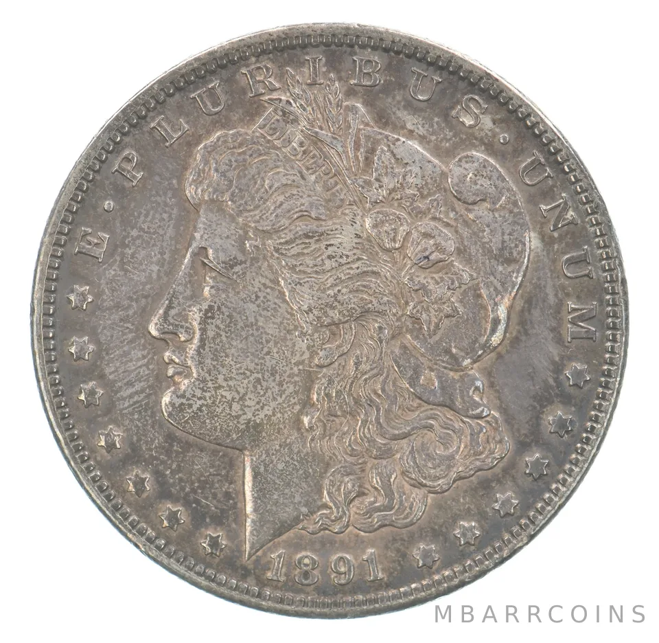 1891-CC Morgan Silver Dollar Beautiful Tone *3194