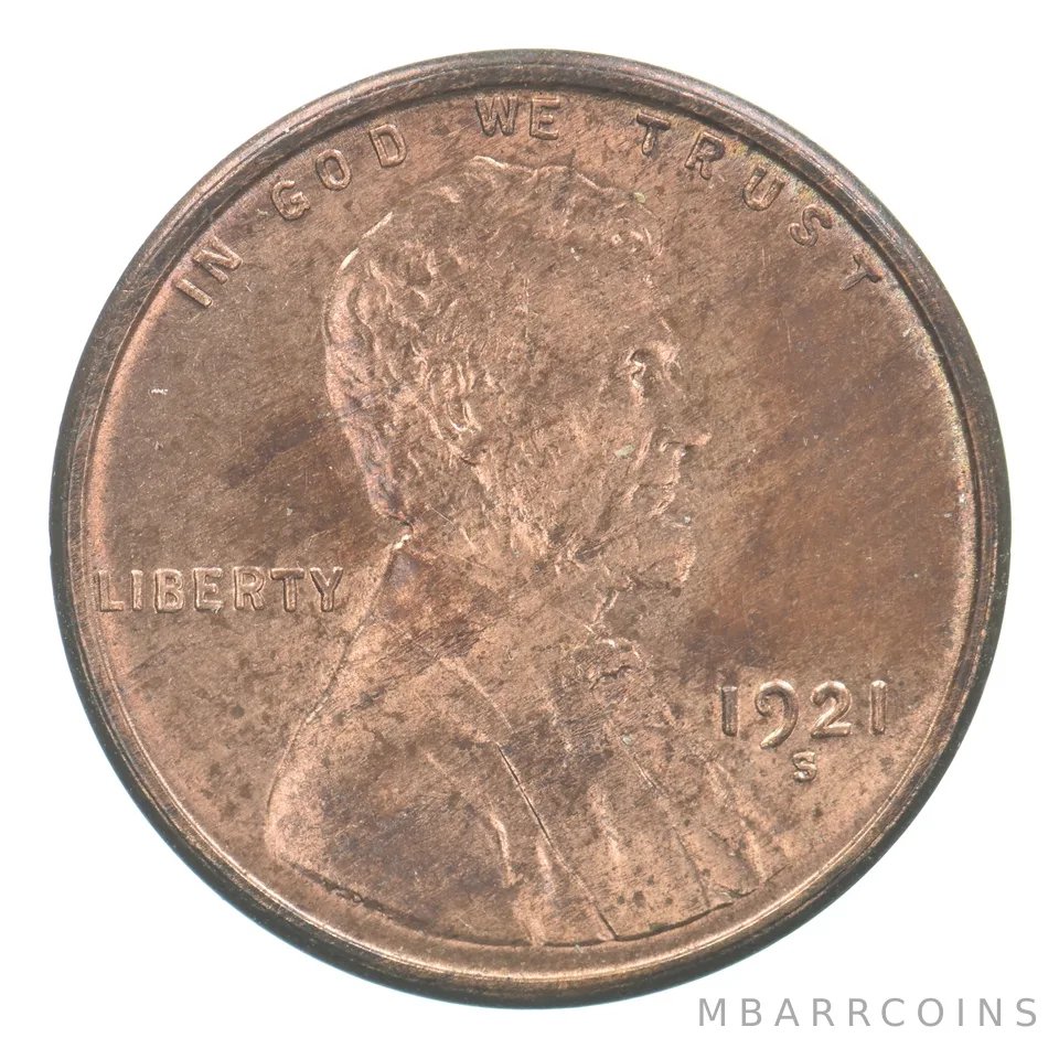 1921-S Lincoln Wheat Cent Beautiful Tone *4192