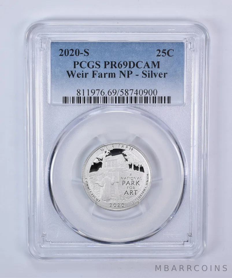 2020-S Washington Quarter ATB Silver Weir Farm PR69 DCAM PCGS