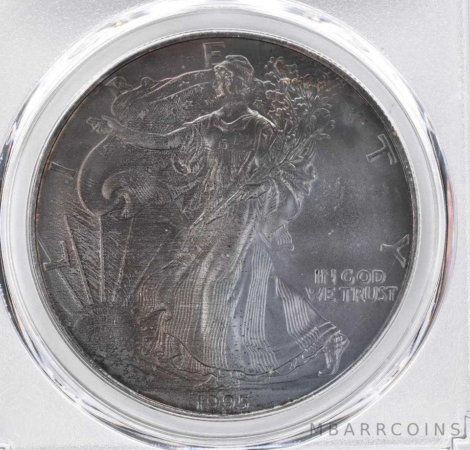 1995 American Silver Eagle MS68 PCGS Beautiful Tone *1273