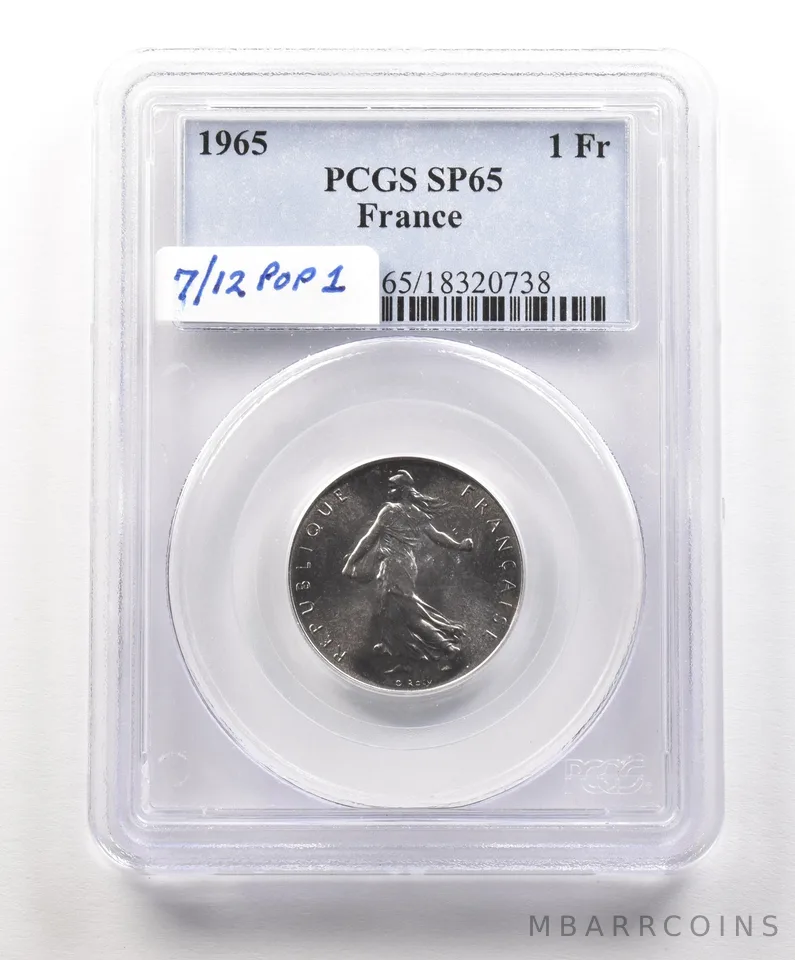 1965 France 1 Franc SP65 PCGS *4876