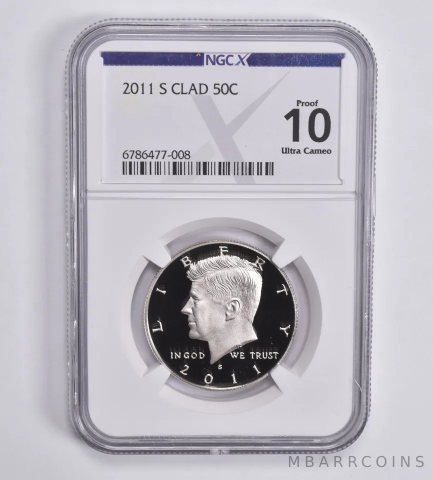 2011-S Kennedy Half Dollar CLAD Proof 10 UCAM NGC X NGCX