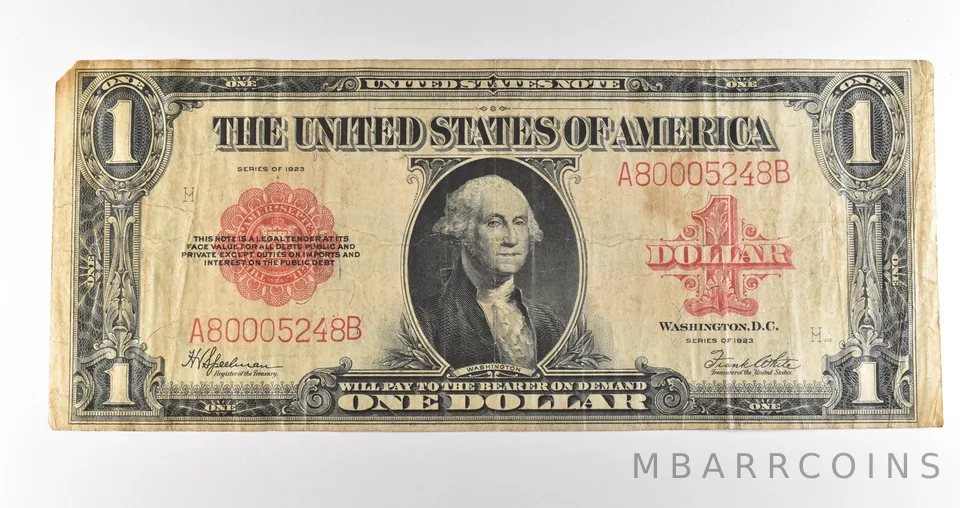 1923 $1 Legal Tender Red Seal Large Note Fr#40 *4682