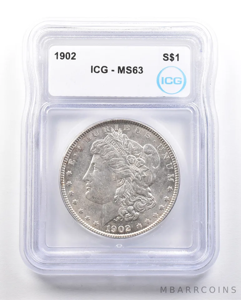 1902 Morgan Silver Dollar MS63 ICG *3441