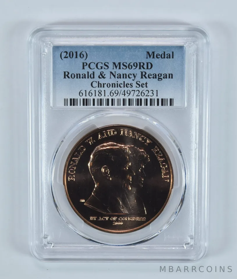 (2016) Bronze Medal Ronald & Nancy Reagan Chronicles Set MS69 RD PCGS