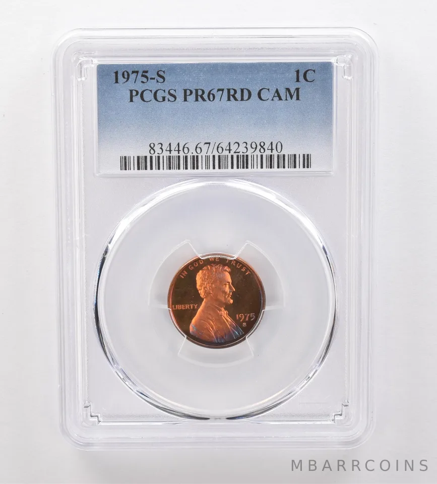 1975-S Lincoln Memorial Cent PR67 RD CAM PCGS Beautiful Tone *2081