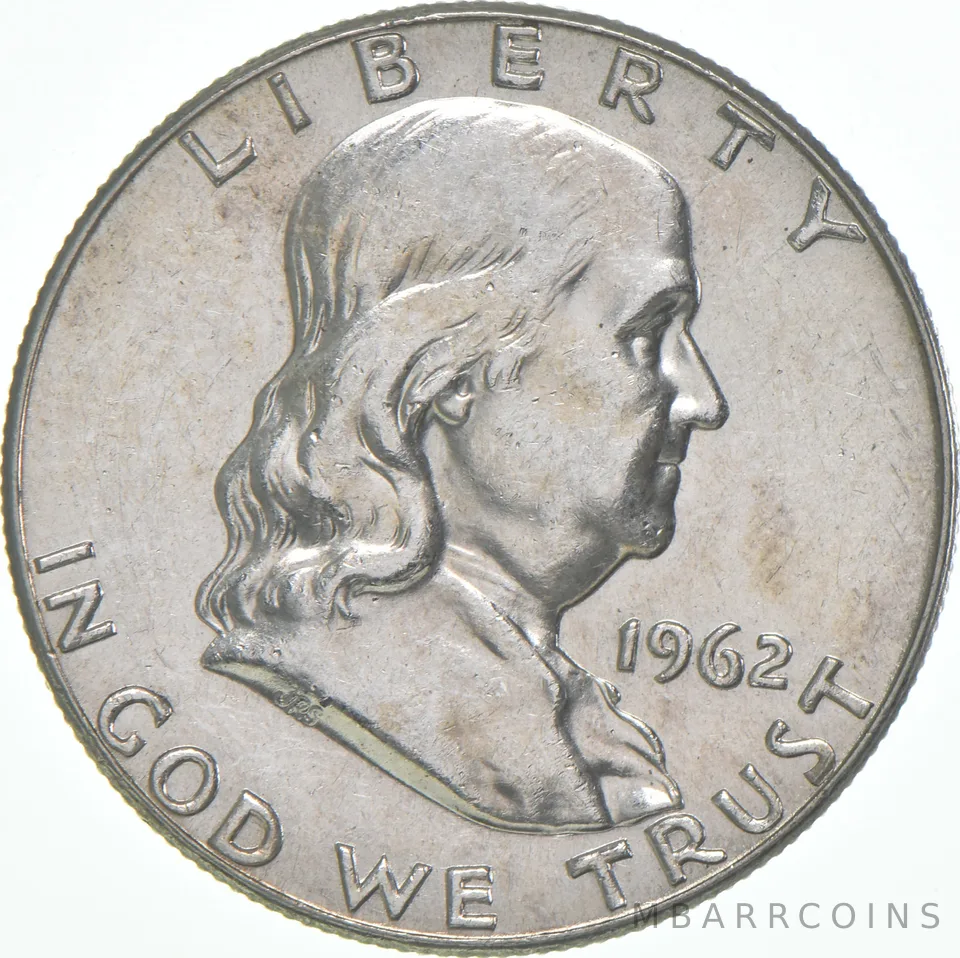 1962 Franklin Half Dollar AU 90% Silver