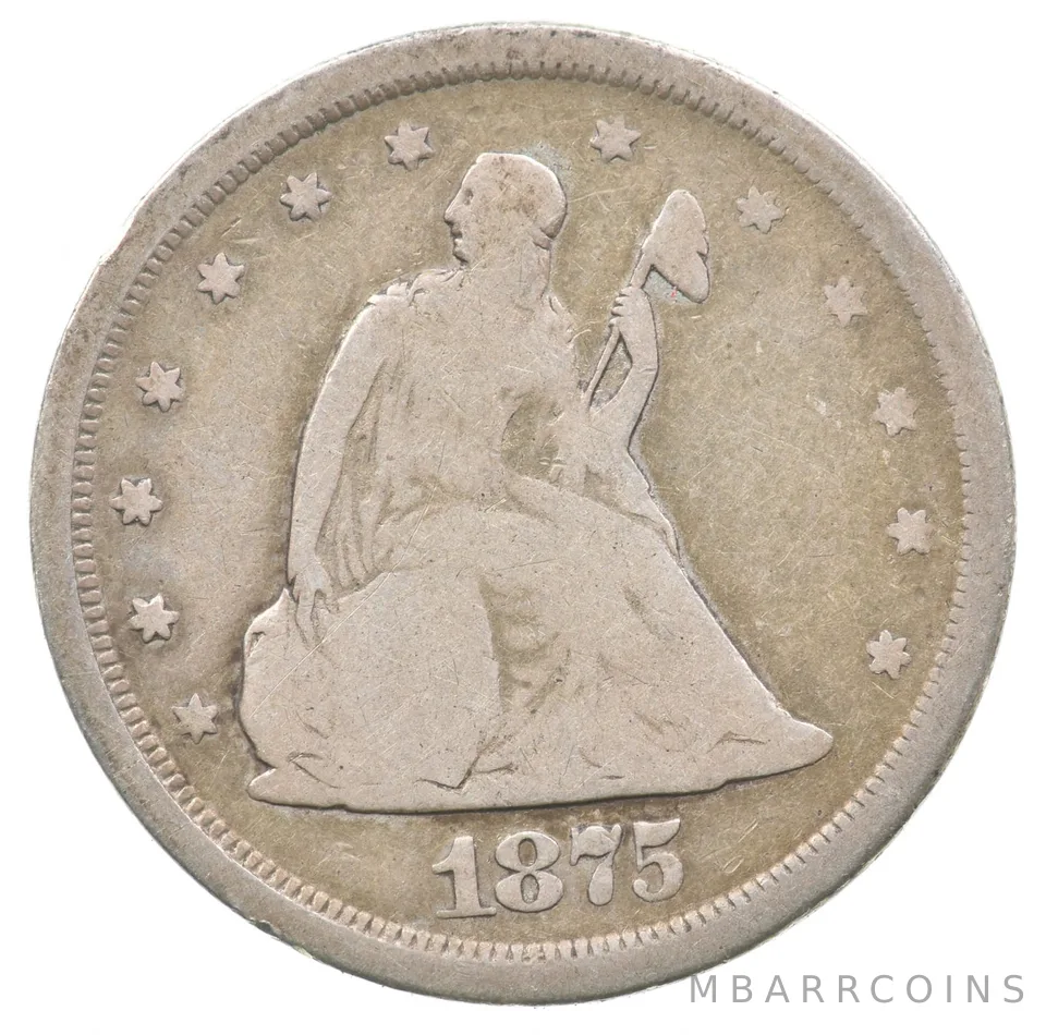 1875-S Seated Liberty Twenty Cent Piece *6723