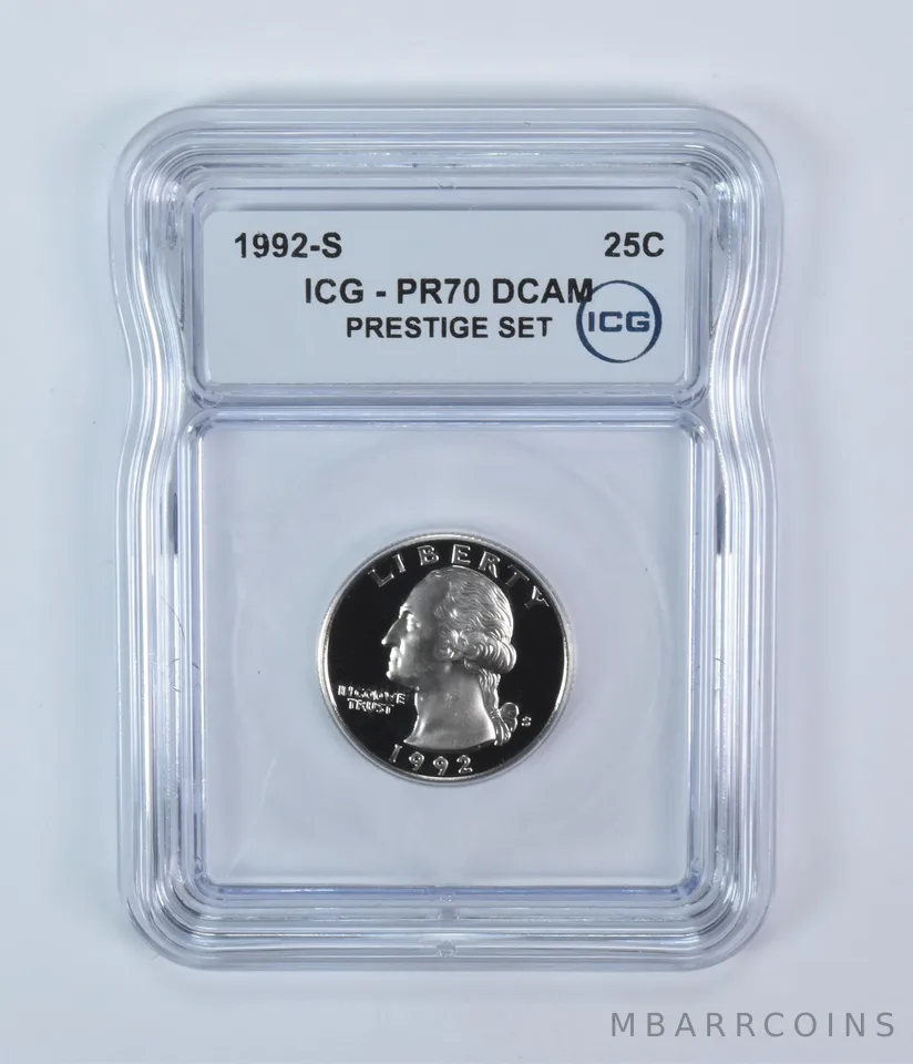 1992-S Washington Quarter Prestige Set PR70 DCAM ICG