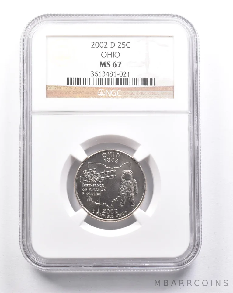 MS67 2002-D Washington State Quarter Ohio NGC *6311