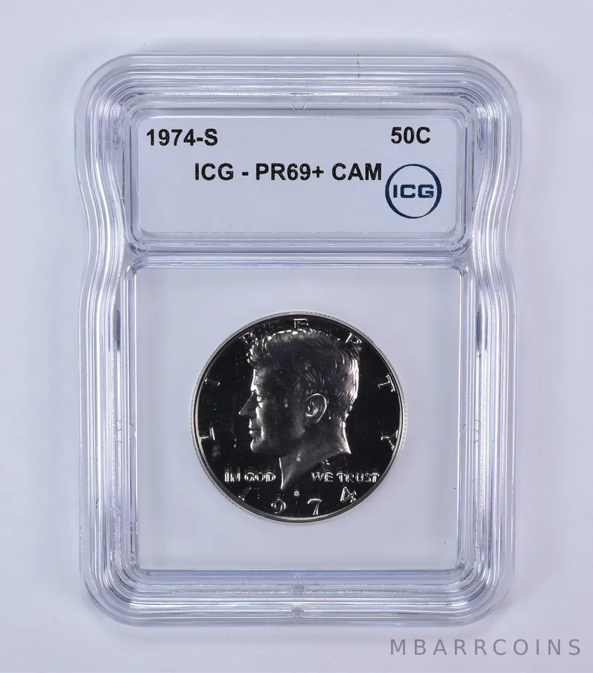 1974-S Kennedy Half Dollar PR69+ CAM ICG