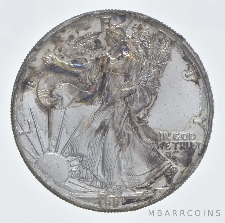 Better Date 1991 American Silver Eagle 1 Troy Oz .999 Fine Silver *059