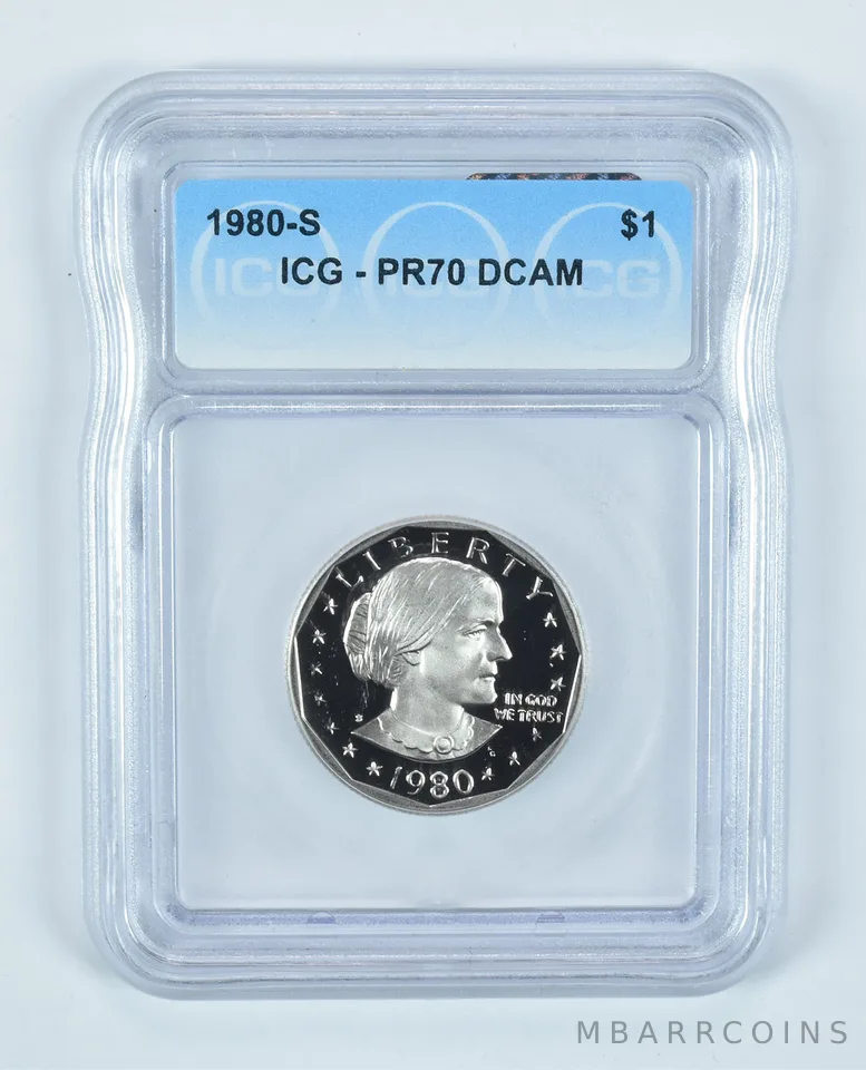 1980-S Susan B Anthony $1 PR70 DCAM ICG