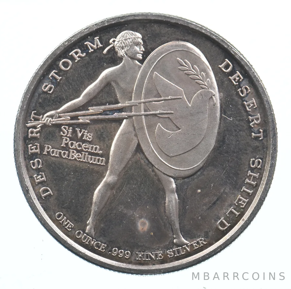 VINTAGE Art Bar/RoundU.S. Marine Corps 1 Oz. .999 SilverOne Troy Ounce *870