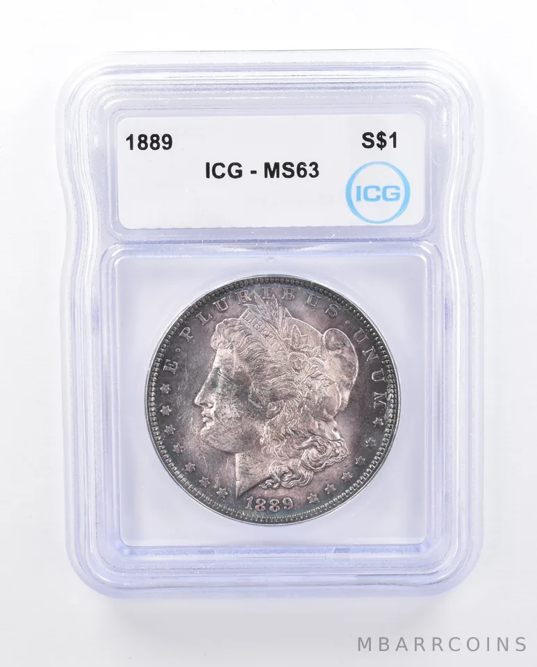 1889 Morgan Silver Dollar MS63 ICG Beautiful Tone *3706