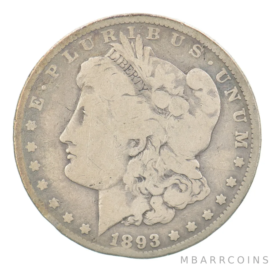 1893 Morgan Silver Dollar Beautiful Tone a7582