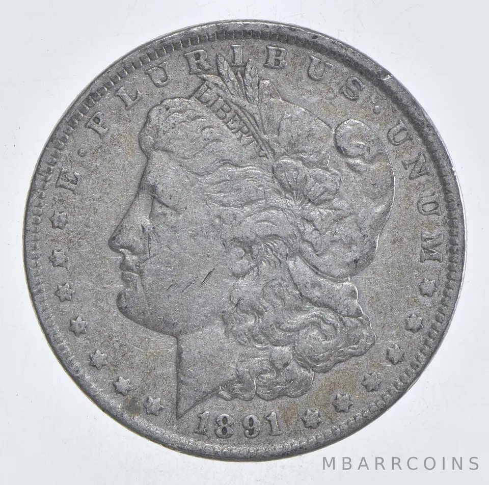 Early - 1891 Morgan Silver Dollar - 90% US Coin *127