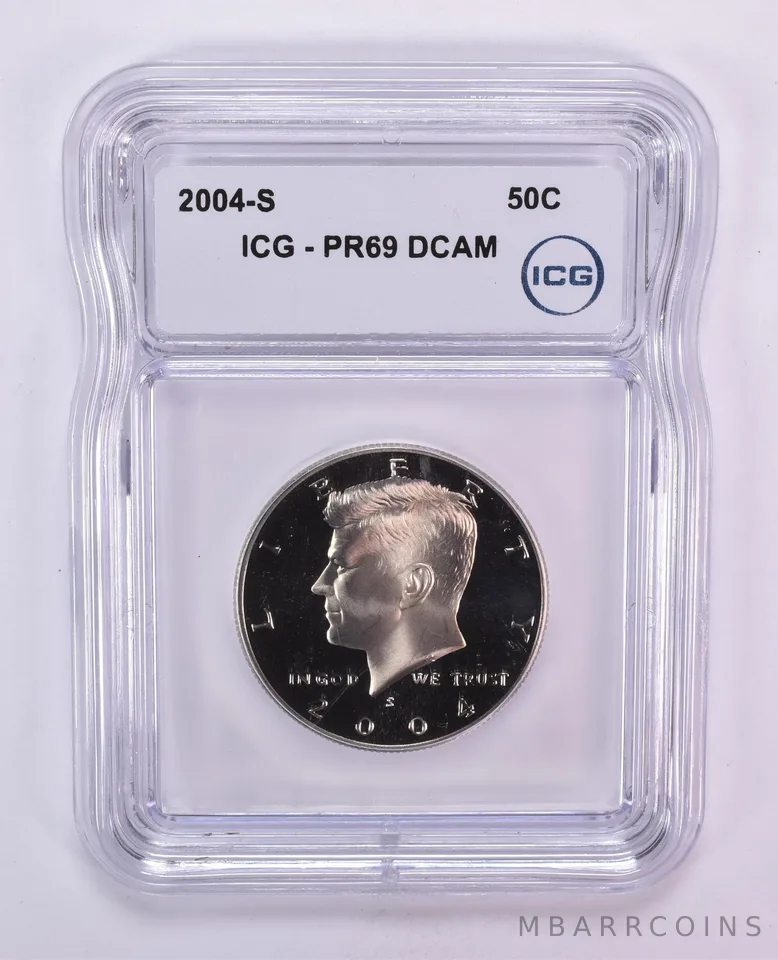 2004-S Kennedy Half Dollar PR69 DCAM ICG