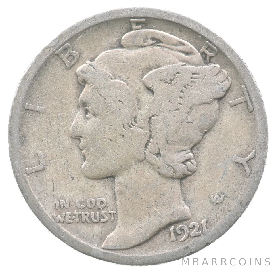 1921-D Mercury Dime *0908
