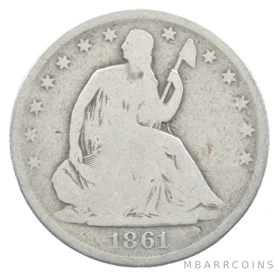 1861-O Barber Half Dollar *4792
