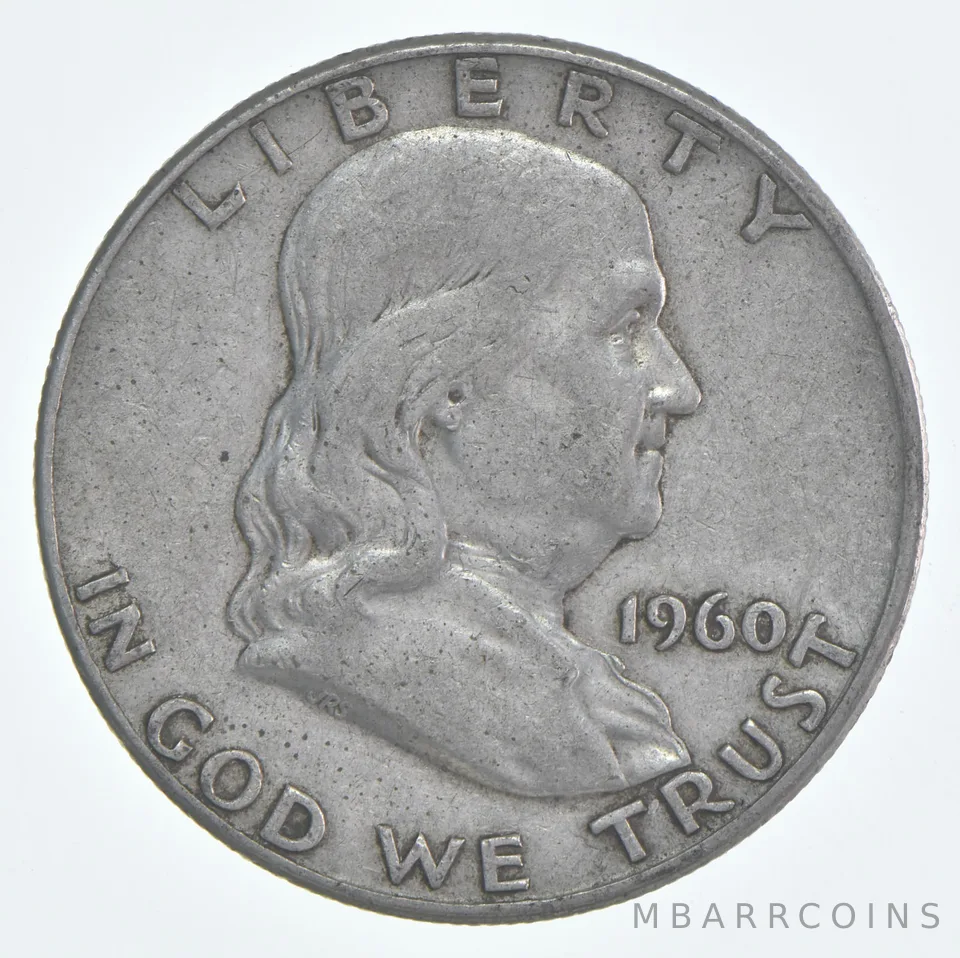 1960-D Franklin Half Dollar Circulated 90% Silver (1pc)