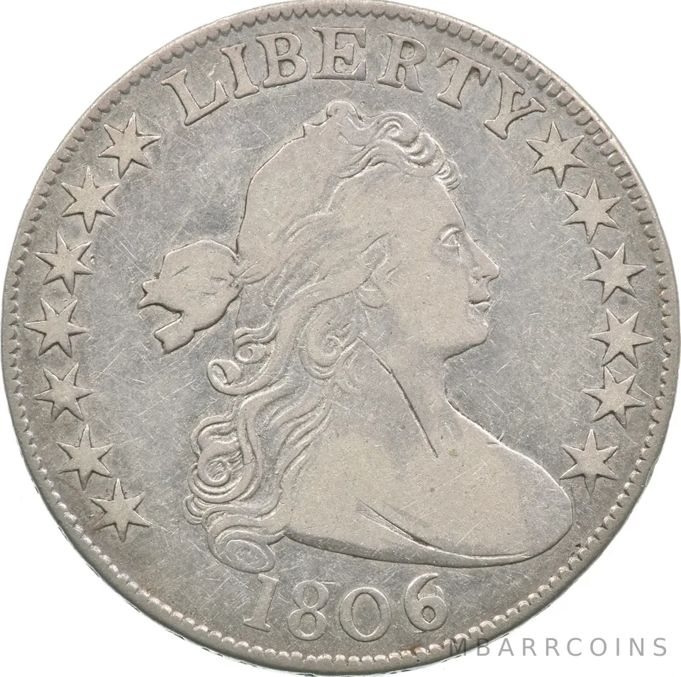 1806/9 Draped Bust Half Dollar 111a a3491