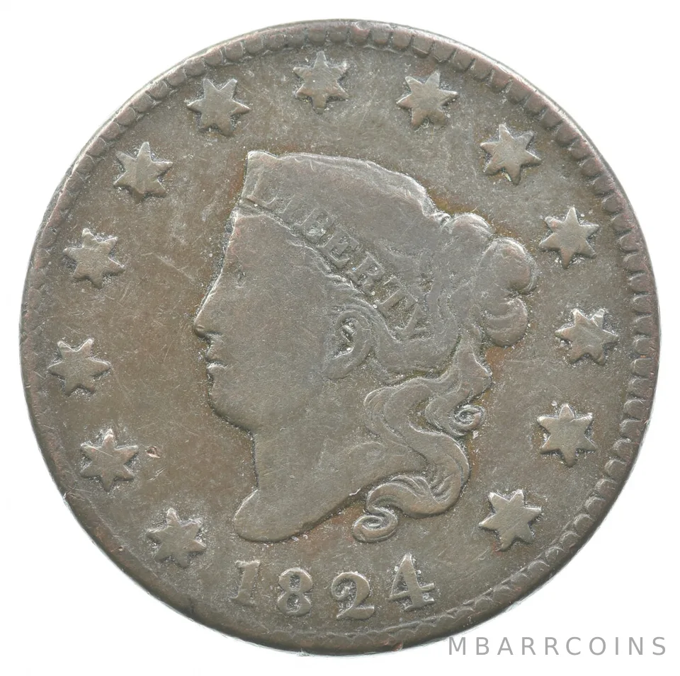 1824 Matron Head Large Cent *8176