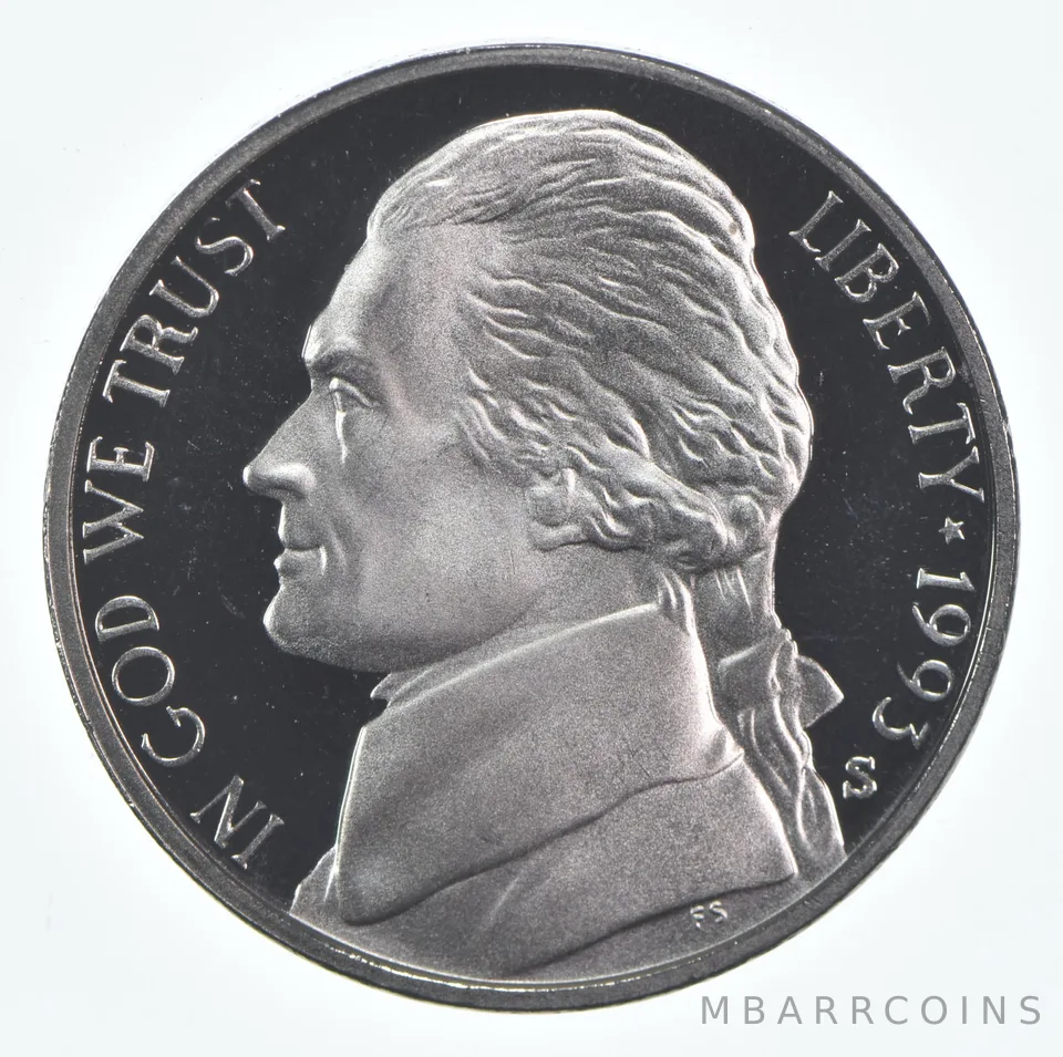 1993-S Jefferson Nickel Proof