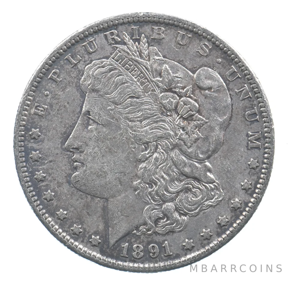 Better 1891-S Morgan Silver Dollar - 90% US Coin - Nice Coin *426
