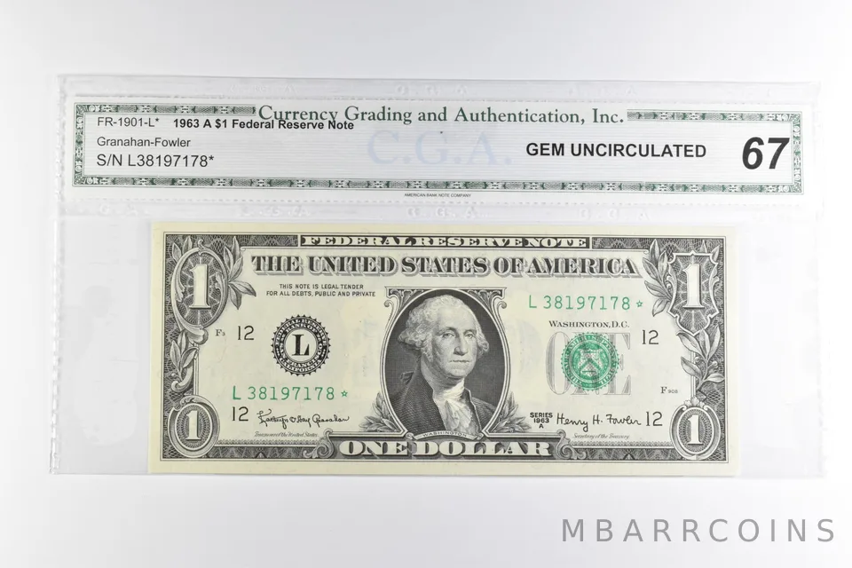 $1 1963-A San Francisco, CA FRN FR-1901-L* Star Note *8236