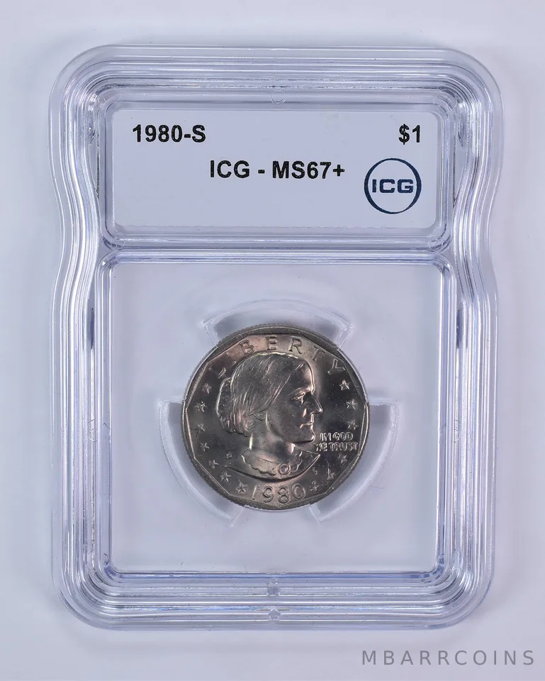 1980-S Susan B Anthony $1 MS67+ ICG