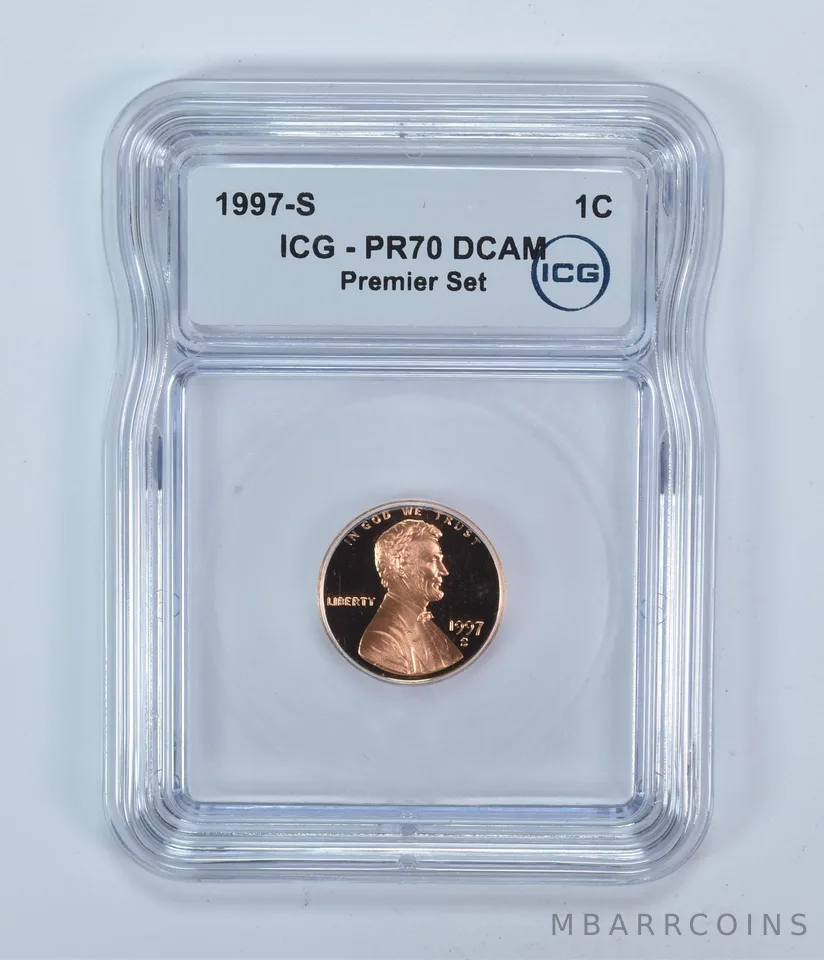 1997-S Lincoln Memorial Cent Premier Set PR70 DCAM ICG