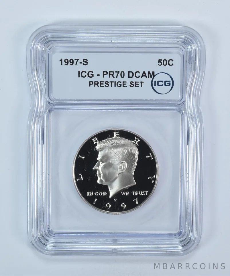 1997-S Kennedy Half Dollar Prestige Set PR70 DCAM ICG