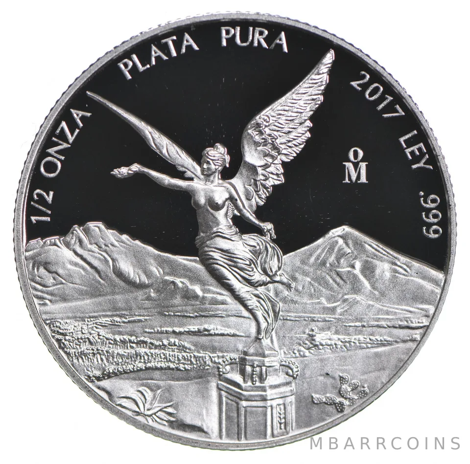 2017 Mexico 1/2 Onza Libertad 1/2 Oz Silver Proof