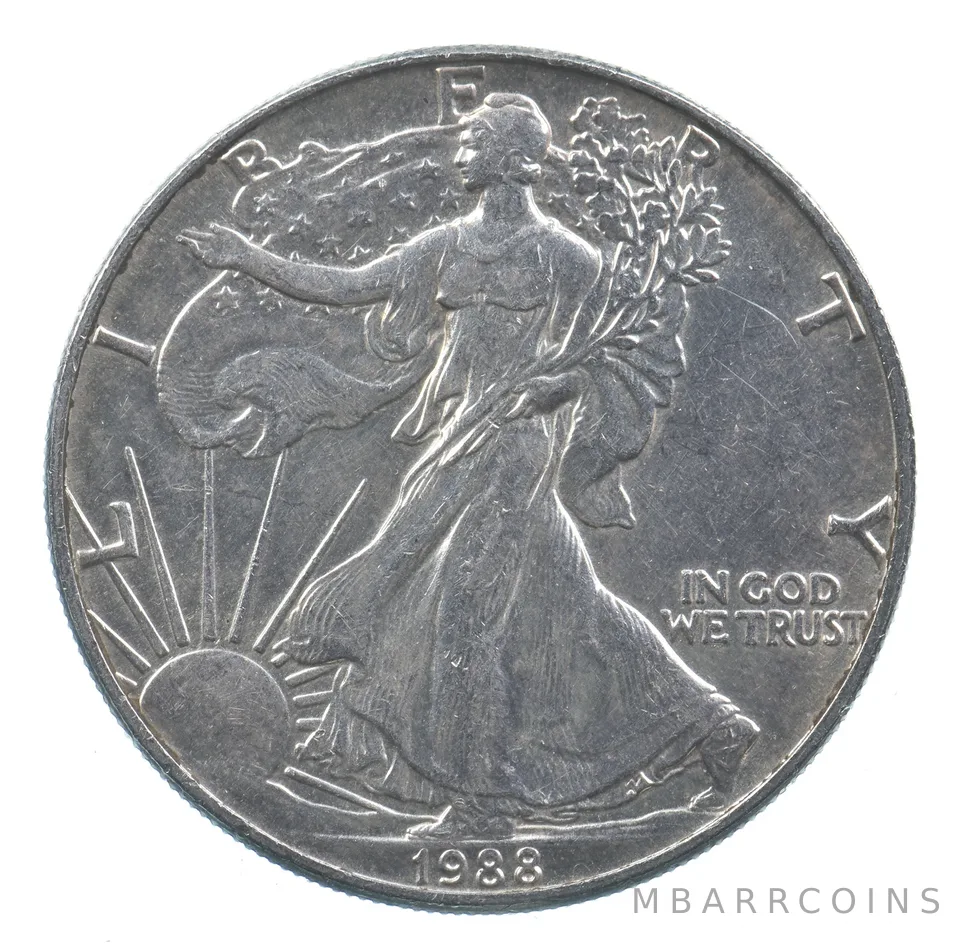 Better Date 1988 American Silver Eagle 1 Troy Oz .999 Fine Silver *648