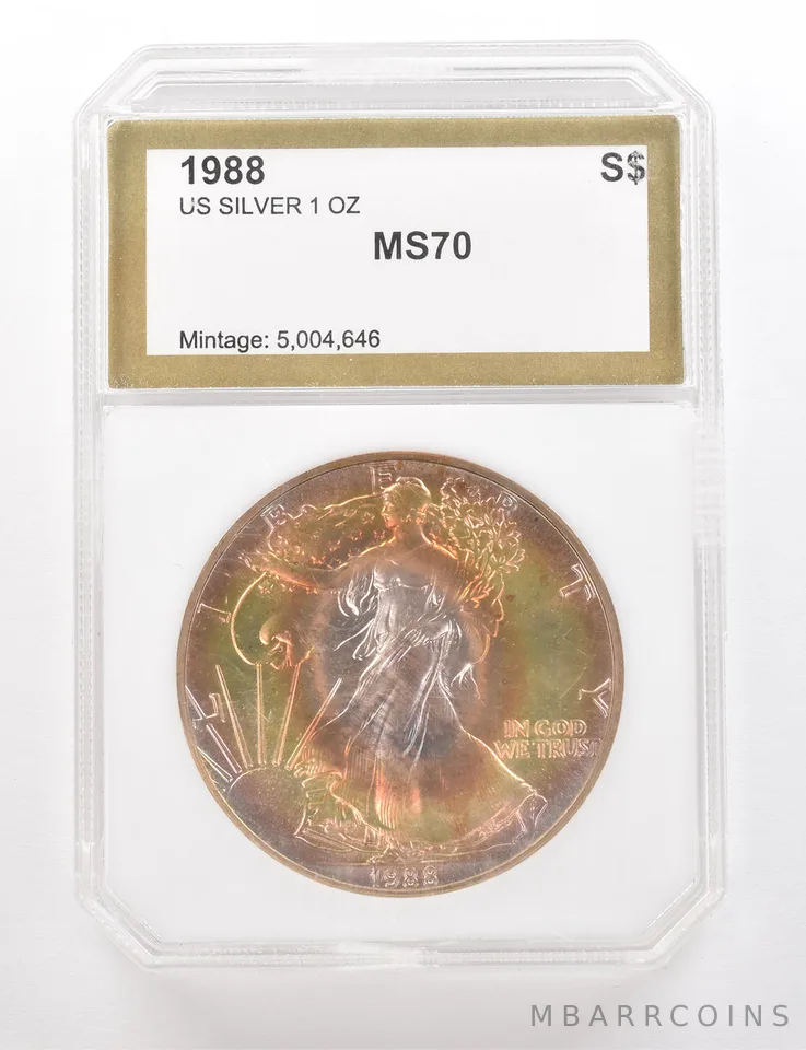 1988 American Silver Eagle Beautiful Tone *3351