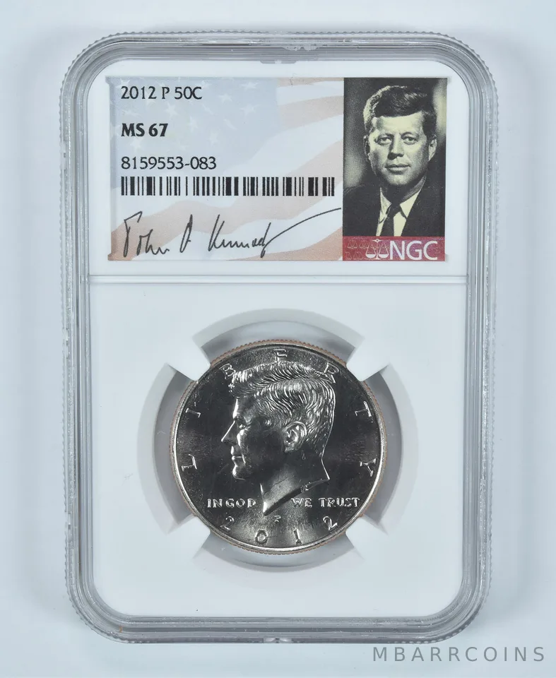 2012-P Kennedy Half Dollar MS67 NGC Special Label