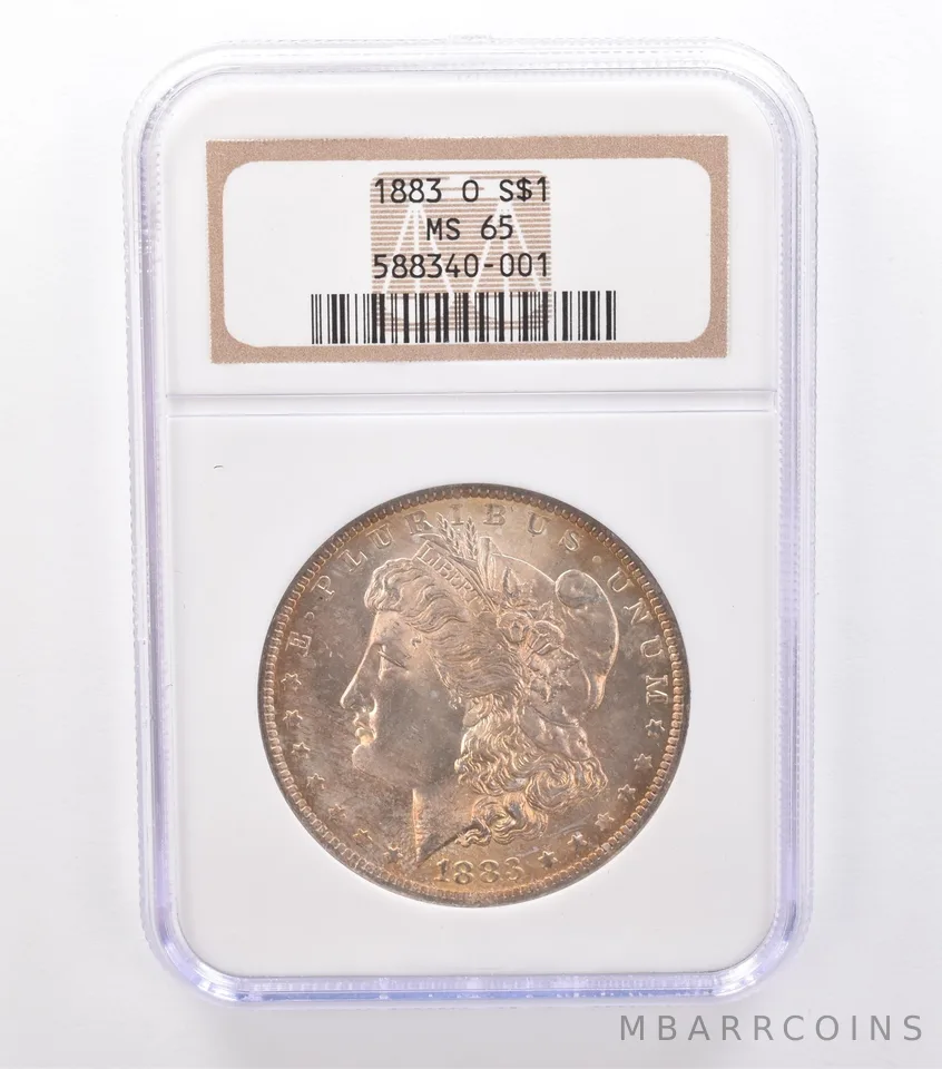 1883-O Morgan Silver Dollar MS65 NGC Beautiful Tone a9219