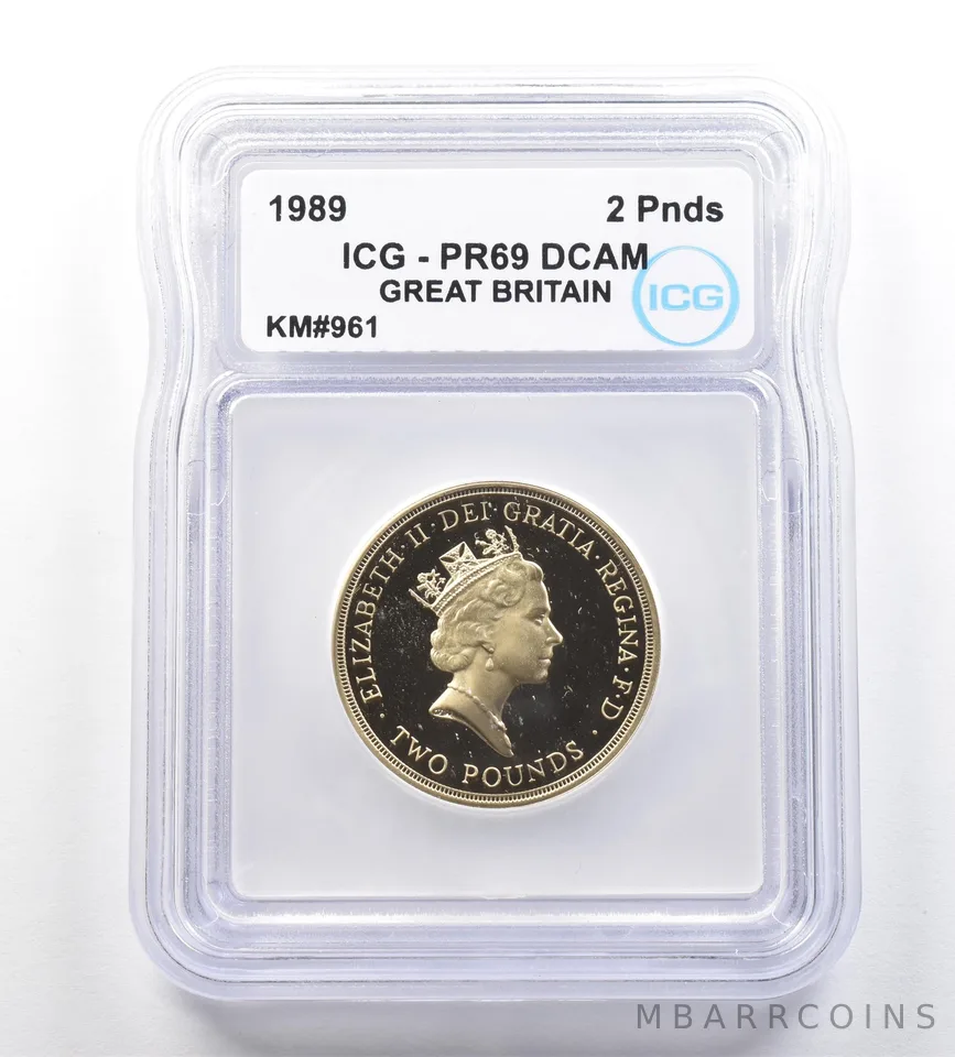 1989 Great Britain 2 Pounds Claim Of Right KM#961 PR69 DCAM ICG *7627