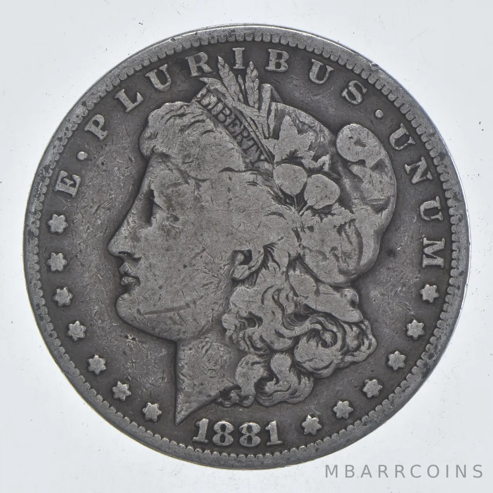 Early - 1881-S Morgan Silver Dollar - 90% US Coin *920