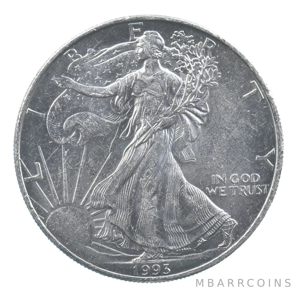 Better Date 1993 American Silver Eagle 1 Troy Oz .999 Fine Silver *897